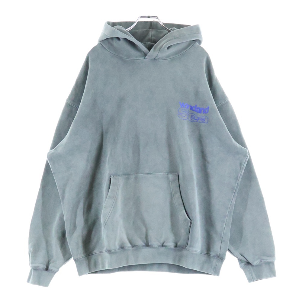 フロントロゴプリント プルオーバースウェットパーカー フーディ グレー WDS-0O-DYED-24-Q4-CS-01 Bランク