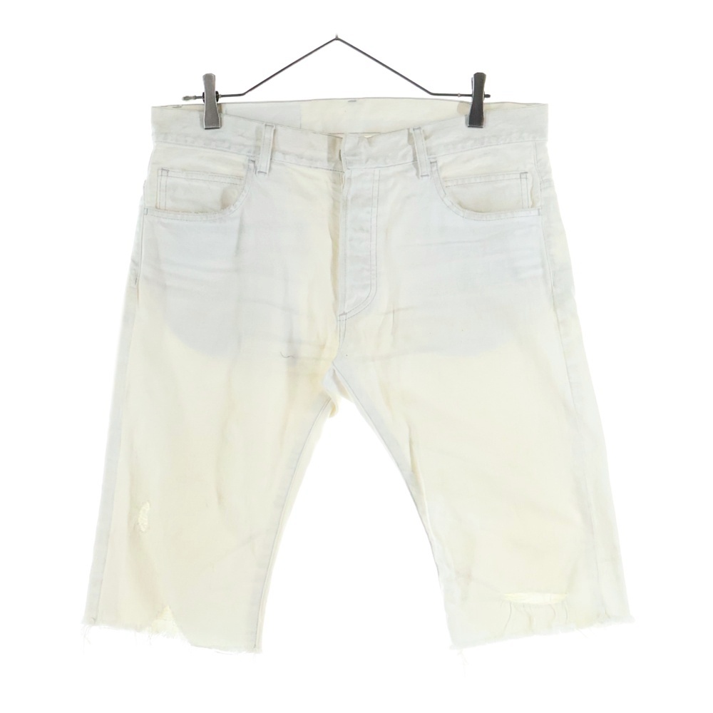 ダメージ加工 ショートデニムパンツ S4HT578C483 ホワイト Bランク