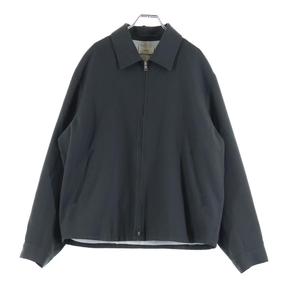 Back Satin Harrington Jacket シップアップ ハリントン ジャケット アウター グレー Sランク