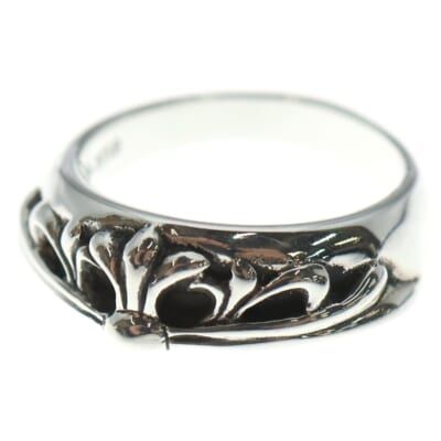 HALF CLSC FLRL CRS ハーフ クラッシック フローラル クロス リング 指輪 シルバー ※ギャラ付き Aランク