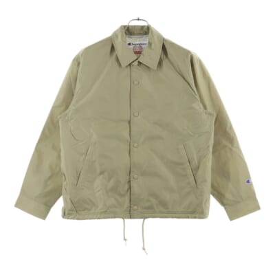 24SS ×Champion Coaches Jacket チャンピオン コーチジャケット ベージュ Sランク