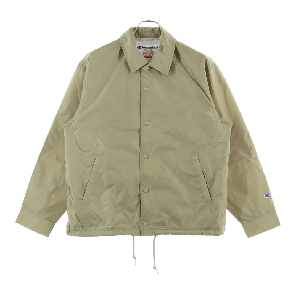 24SS ×Champion Coaches Jacket チャンピオン コーチジャケット ベージュ Sランク