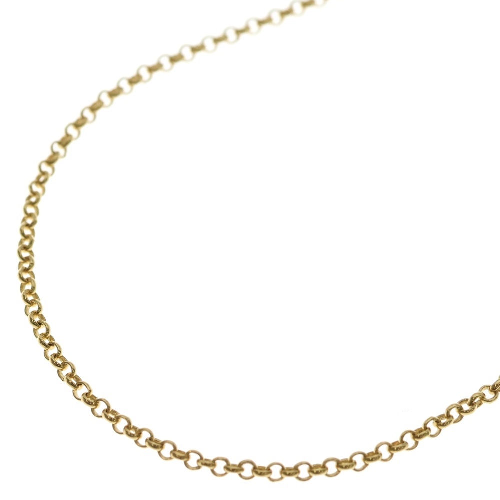 22K NECKCHAIN R20 ロールチェーンネックレス 20inch ゴールド BCA011 Aランク