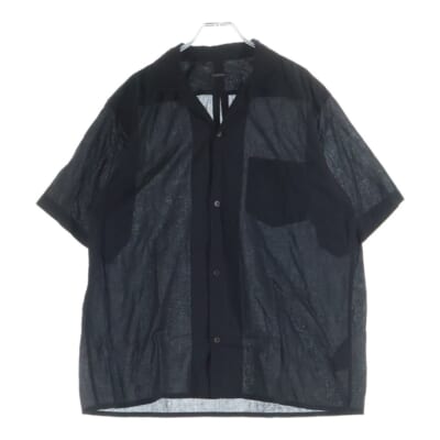 25SS KHADIコットン 半袖オープンカラーシャツ B01-02012 Bランク