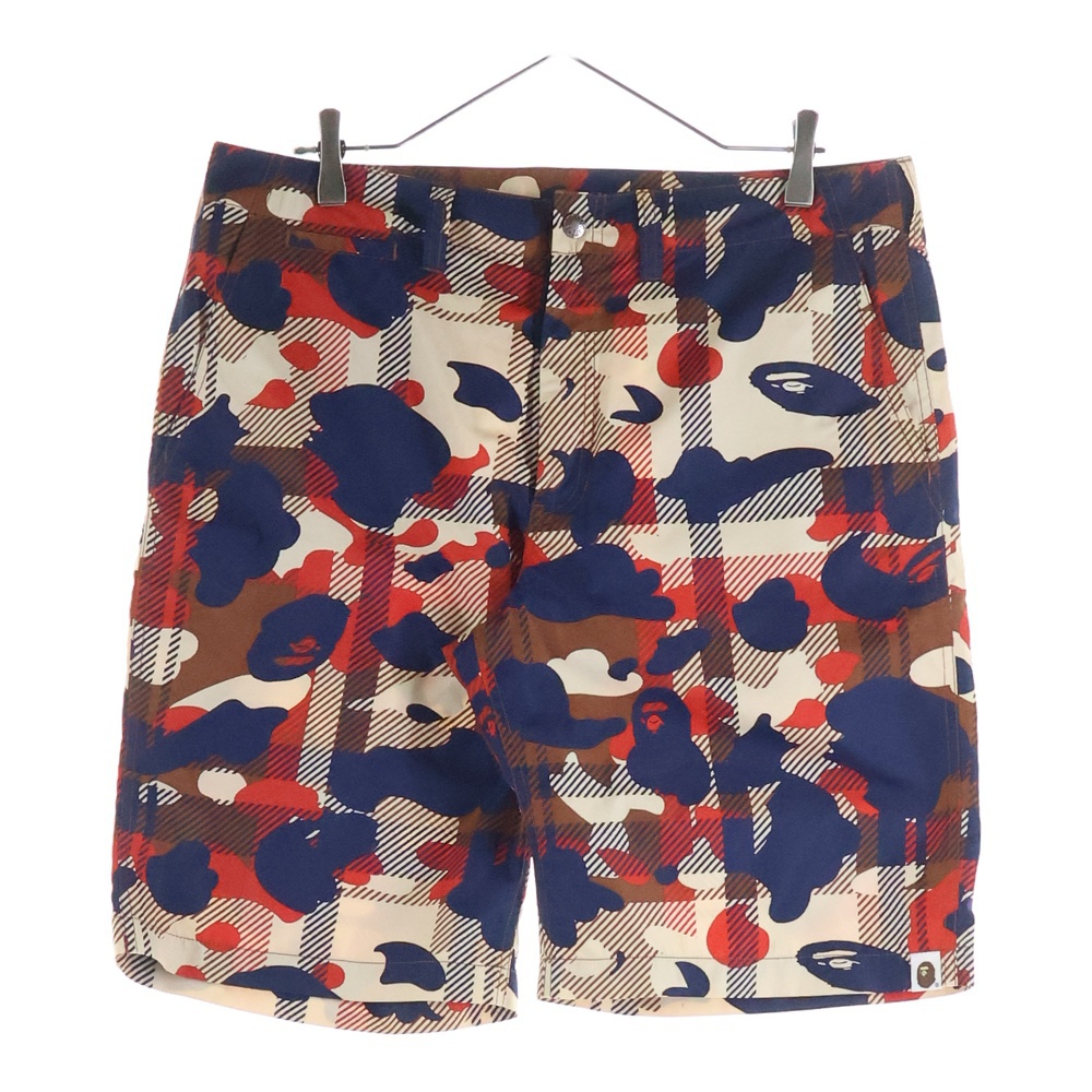 カモ柄 ポリエステル ハーフパンツ ショーツ マルチカラー Bランク
