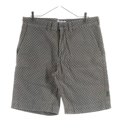 コットン 水玉柄 コーデュロイパンツ グレー Bランク