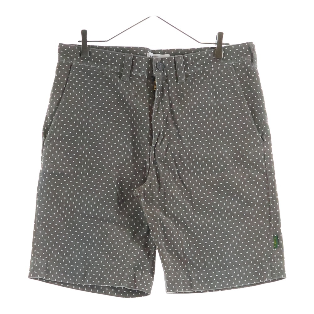 コットン 水玉柄 コーデュロイパンツ グレー Bランク