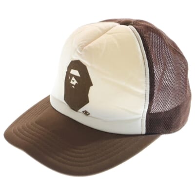 メッシュキャップ ブラウン/ホワイト Bランク