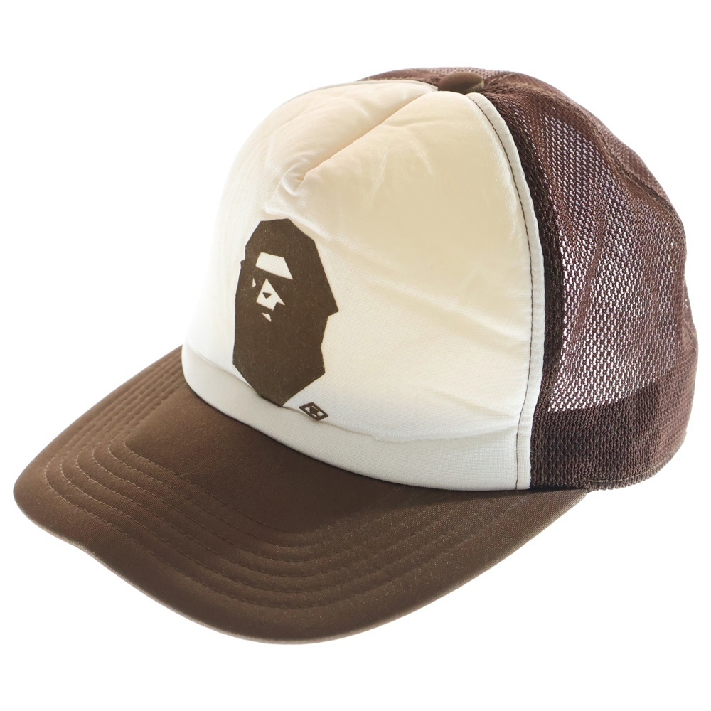 メッシュキャップ ブラウン/ホワイト Bランク
