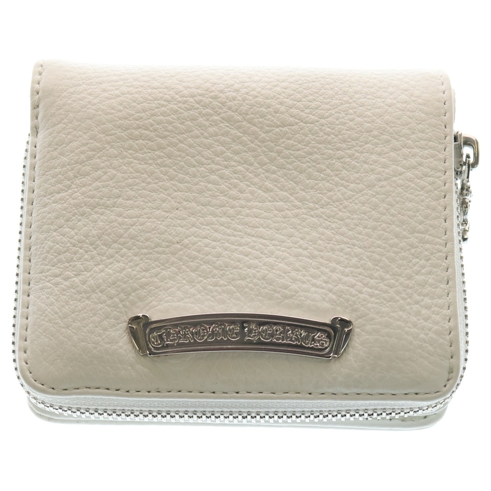 SQ ZIP BILL スクエアジップビル レザーウォレット 財布 ホワイト Aランク