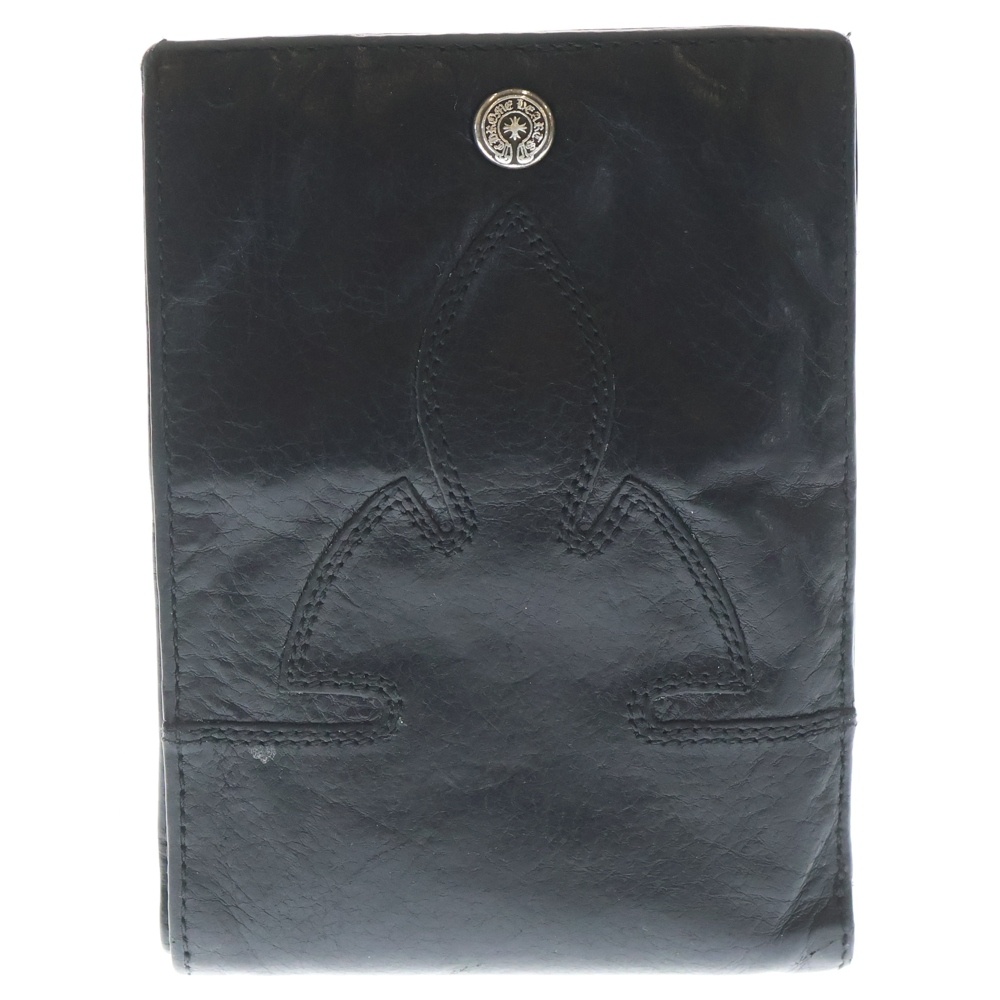 AINT NOTHIN 2 DO フレアニー二つ折りレザーウォレット 財布 ブラック Bランク