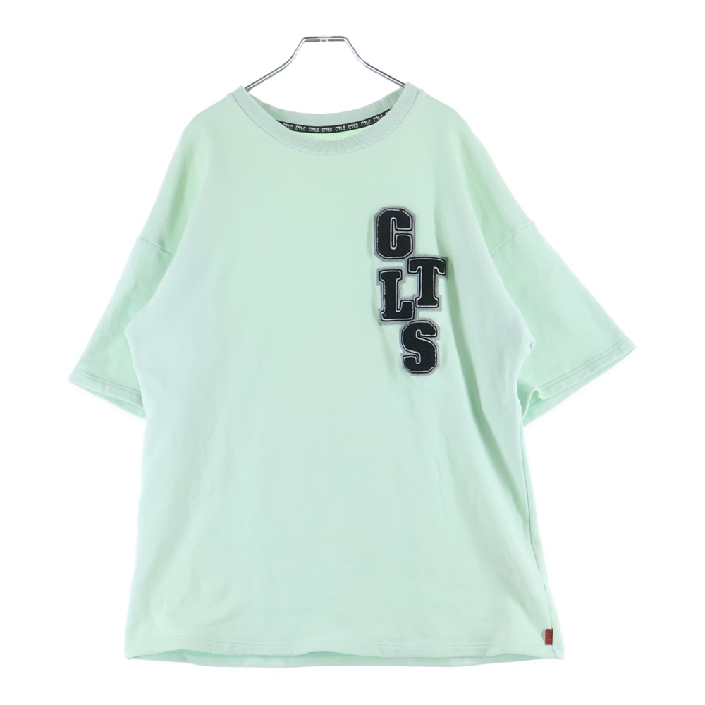 DAILY TEE ロゴパッチ 半袖Tシャツカットソー グリーン 2401040304 Bランク