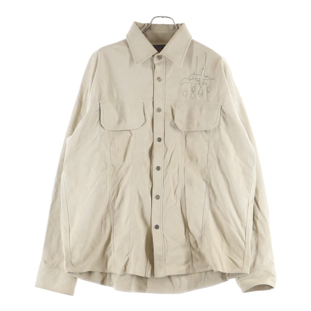 23AW Artificial Suede Shirt スエード シャツジャケット ベージュ 2301010201 Bランク