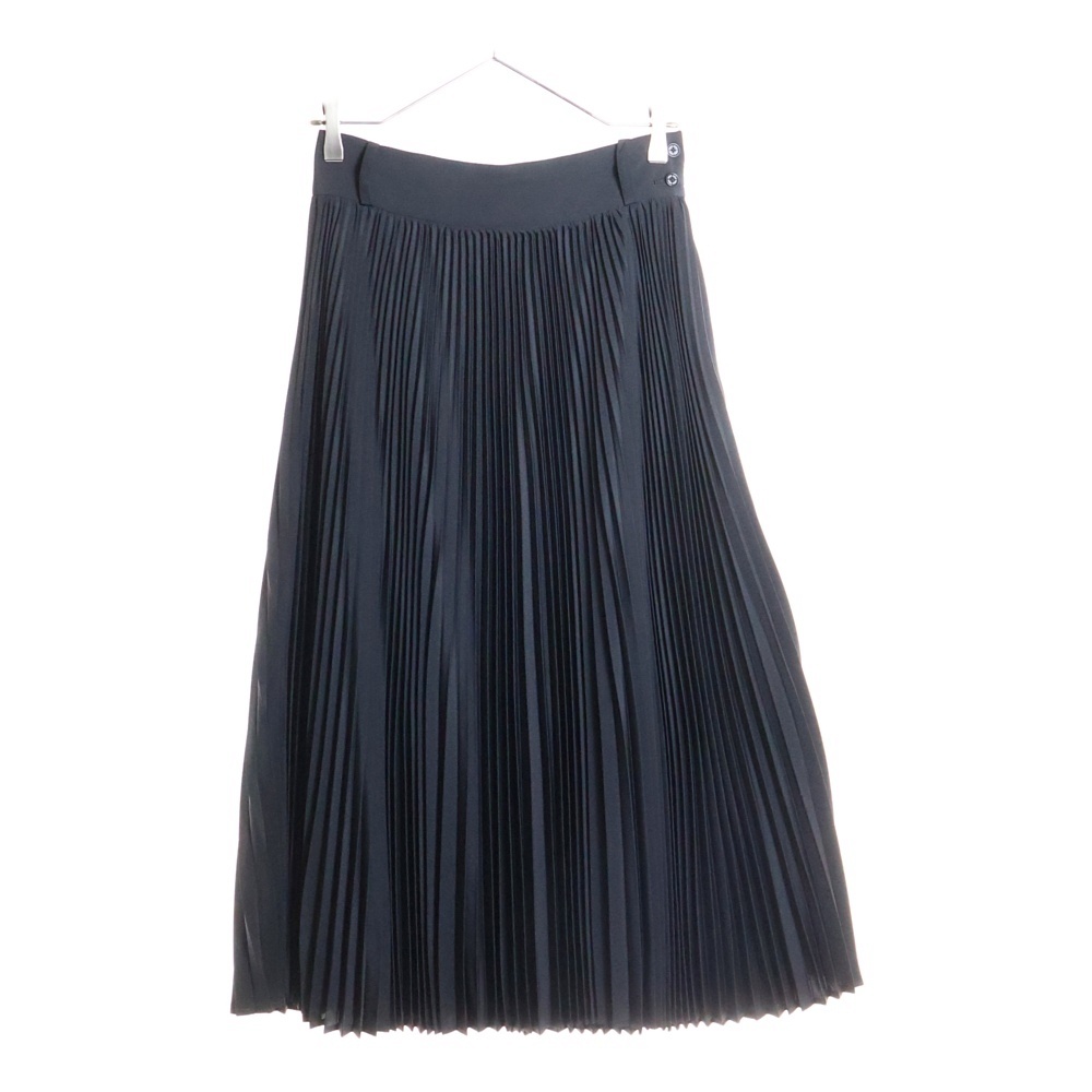 19AW PLEATED SKIRT 192-14043 プリーツ スカート ブラック レディース Aランク