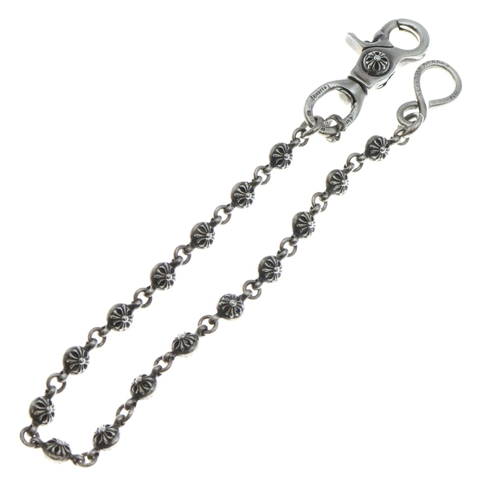 2BALL SHORT-S/1クリップショート#2クロスボール ウォレットチェーン シルバー BCA063 Bランク