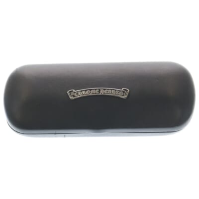 Glasses Case イタリア製 スクロールラベル付き メガネケース 小物 ブラック Bランク