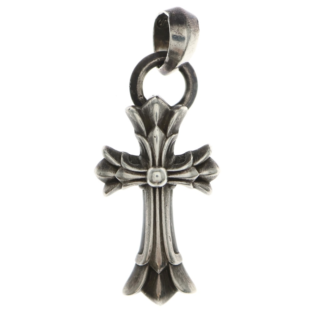 CBL CH CROSS SML W/ATTACHED BALE ベイル付きダブルCHクロス ペンダントトップ シルバー Bランク