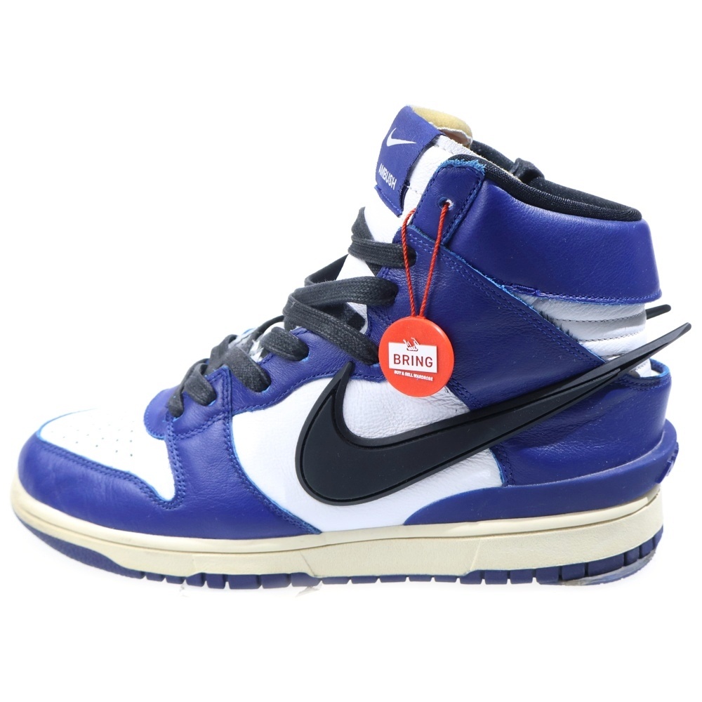 ×AMBUSH DUNK HIGH DEEP ROYAL CU7544-400 アンブッシュ ダンク ディープロイヤル ハイカットスニーカー ブルー/ホワイト US9/27.0cm Bランク