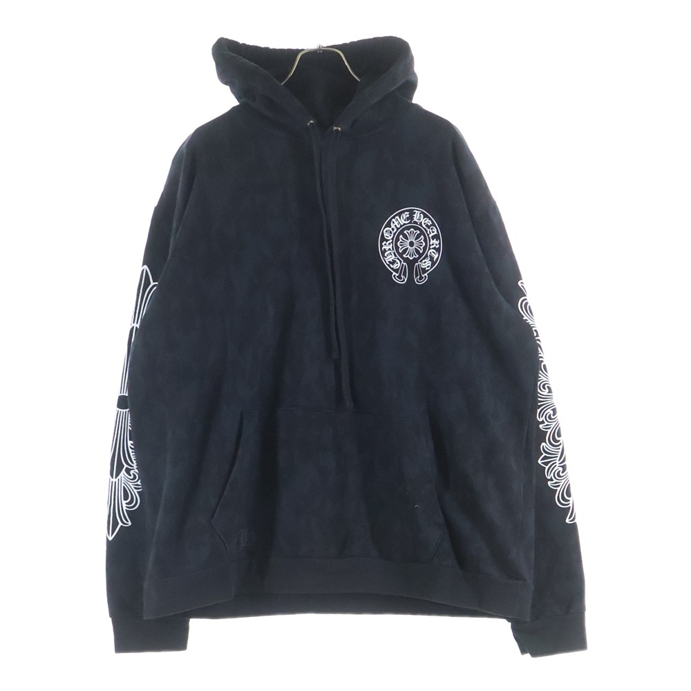 Graveyard グレイブヤード 総柄セメタリー アームフローラル プルオーバーパーカー ブラック Bランク