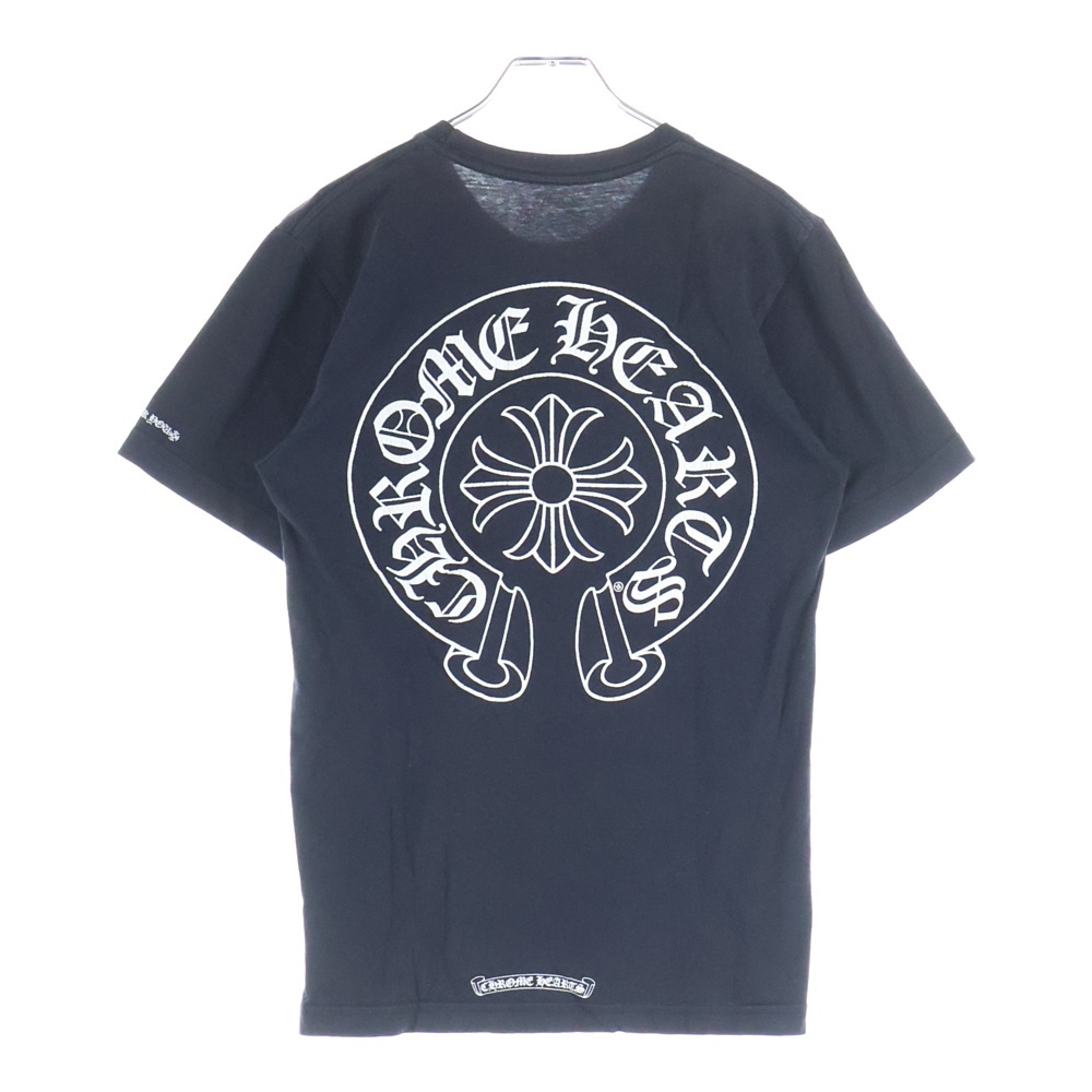 Horseshoe Tee ホースシューロゴ クルーネック半袖Tシャツカットソー ブラック Bランク