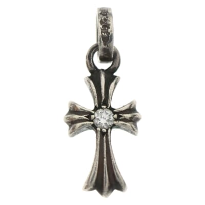 CRS BBYFAT DMND ベイビーファットクロス 両面1ダイヤ ペンダントトップ シルバー BCA238 Bランク