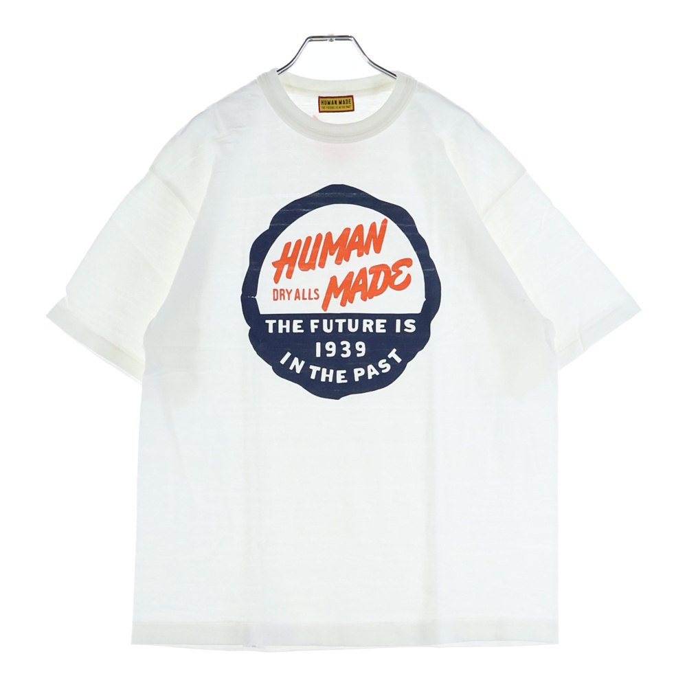 GRAPHIC T-SHIRT グラフィックプリント クルーネック 半袖Tシャツ カットソー ホワイト HM29TE019 Sランク