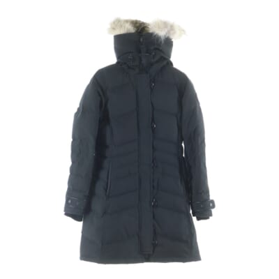 LORETTE PARKA ファーフーデッド ジップアップ ロレッタパーカー ダウンコート ネイビー レディース 2090LB Bランク
