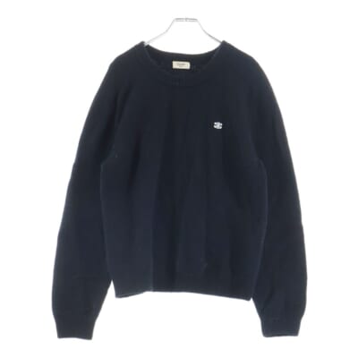 トリオンフ ロゴ刺繍 長袖ニットブラック #M Bランク