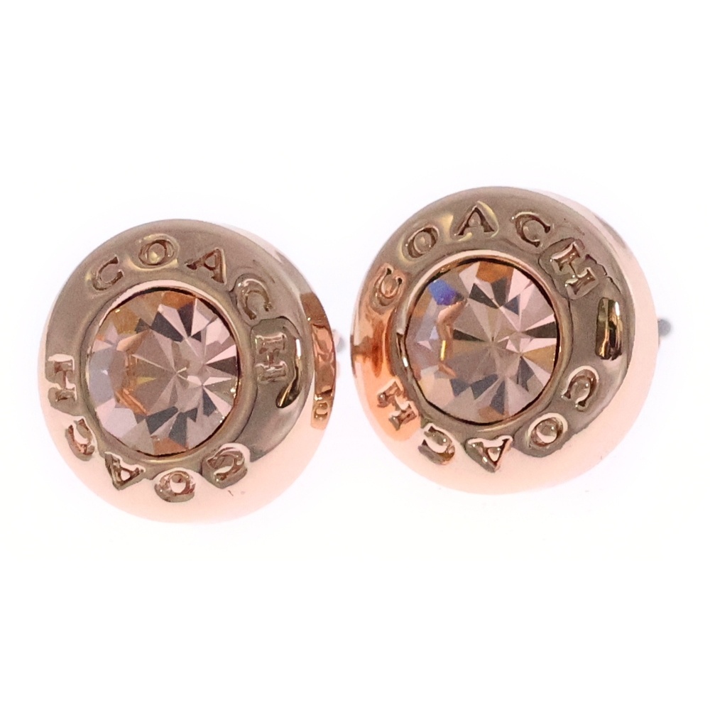 オープンサークル ストーン ピアス ピンクゴールド GP Sランク