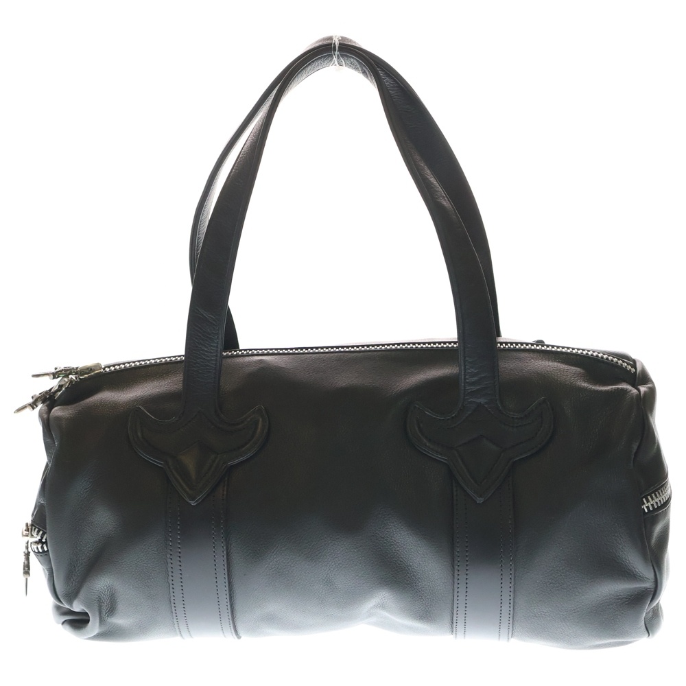 DUFFLE TINY ダッフルタイニー ブラック レザー ミニボストン インヴォイス Aランク