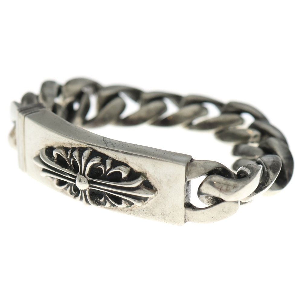 ID FLORAL CRS フローラルクロスIDクラシックリンク クリップ ブレスレット シルバー 11LINK BCA163 Bランク