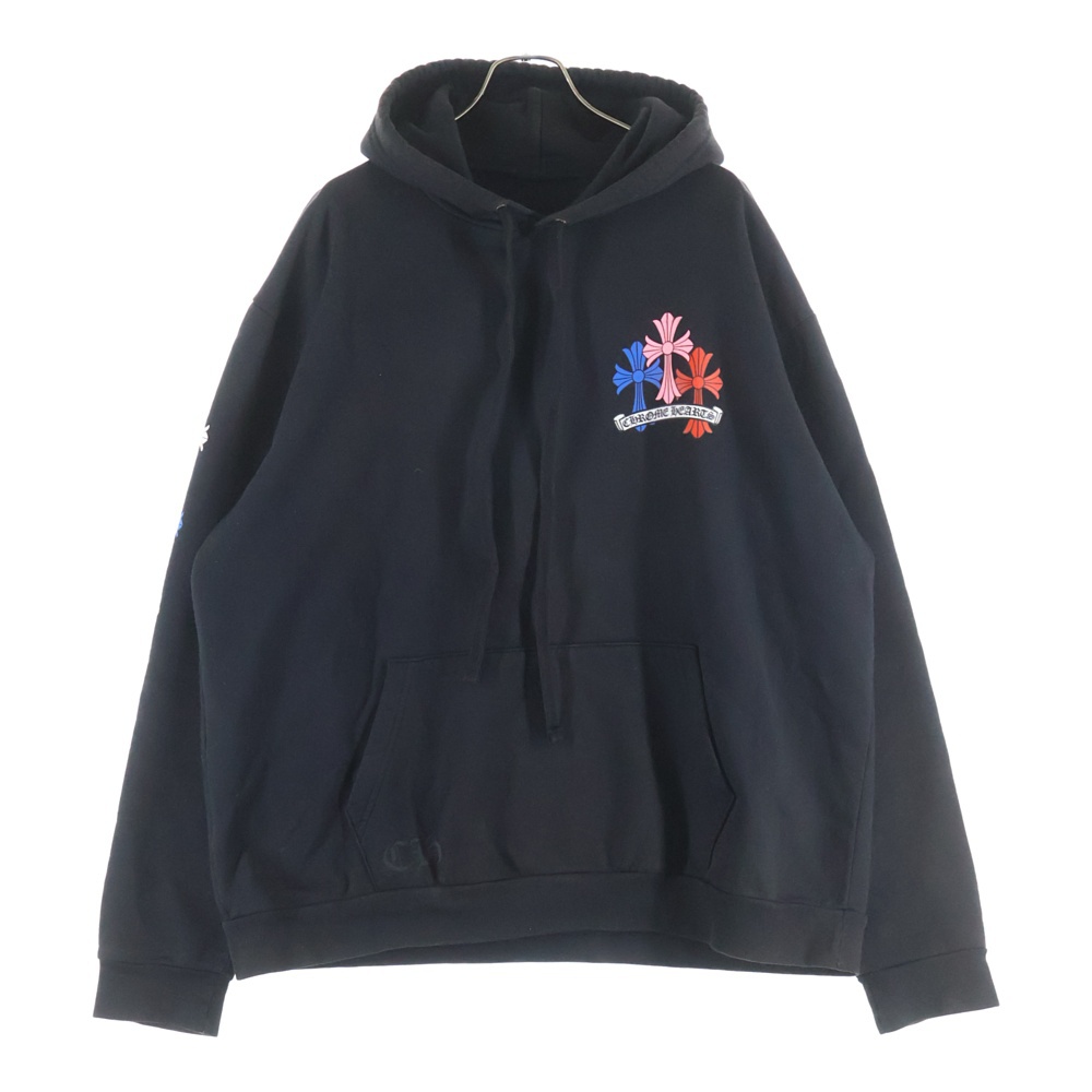 MLTCOL CEM CRS HD PLVR マルチカラーセメタリークロスプリントプルオーバーパーカー フーディ ブラック Bランク