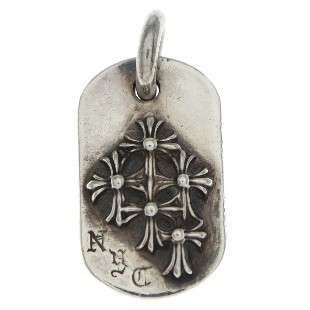 RAISED DOGTAG レイズドドッグタグ NYC限定 ネックレストップ シルバー Bランク