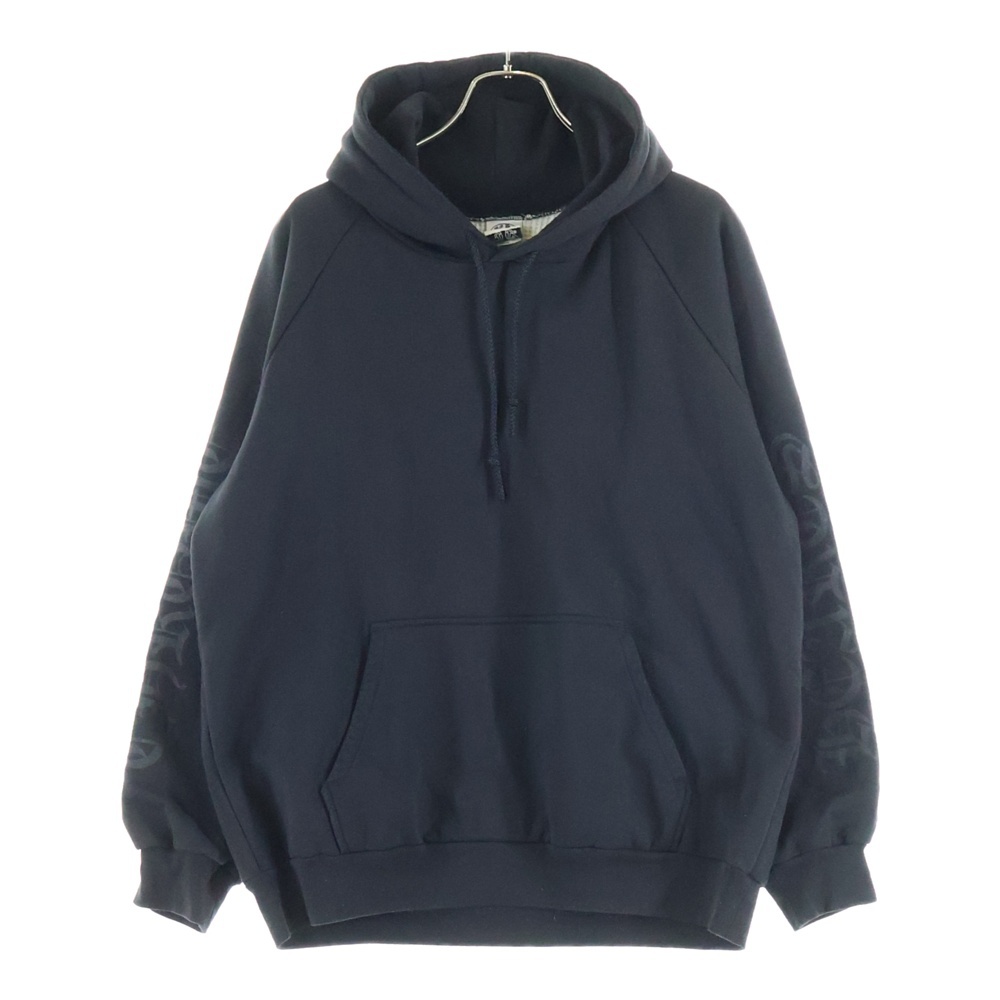 OLD SWTSHRT PLVR オールド バックホースシュープリントパーカー フーディー ブラック/ブラック Bランク