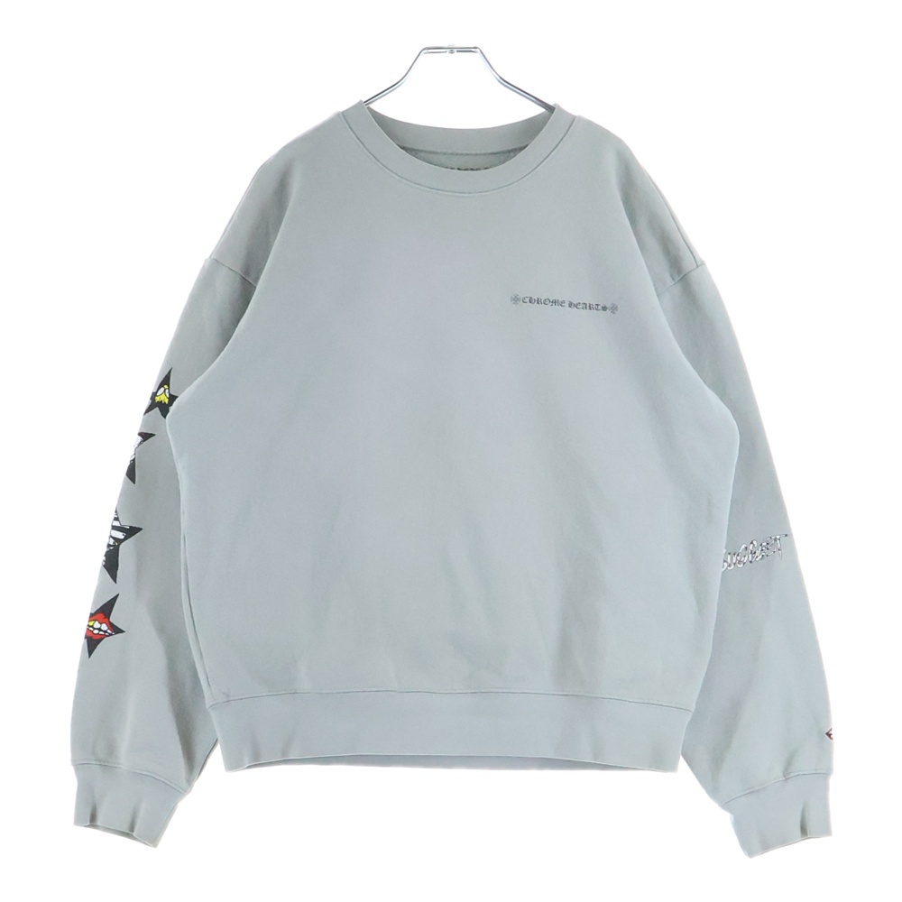 20SS×MATTY BOY PPO SUGGEST SPACE GRY SWTSHRT マッティボーイ サジェストスペースグレー クルーネックスウェットトレーナー グレー Bランク