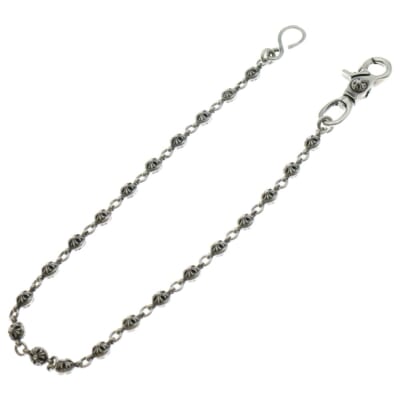 2BALL LONG-S/1クリップロング#2クロスボール ウォレットチェーン シルバー BCA386 Bランク