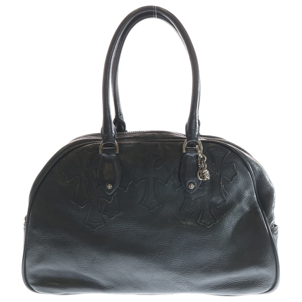 GYM MD ジムバッグ 現行型CHチャーム付きミディアムレザーハンドバッグ Bランク