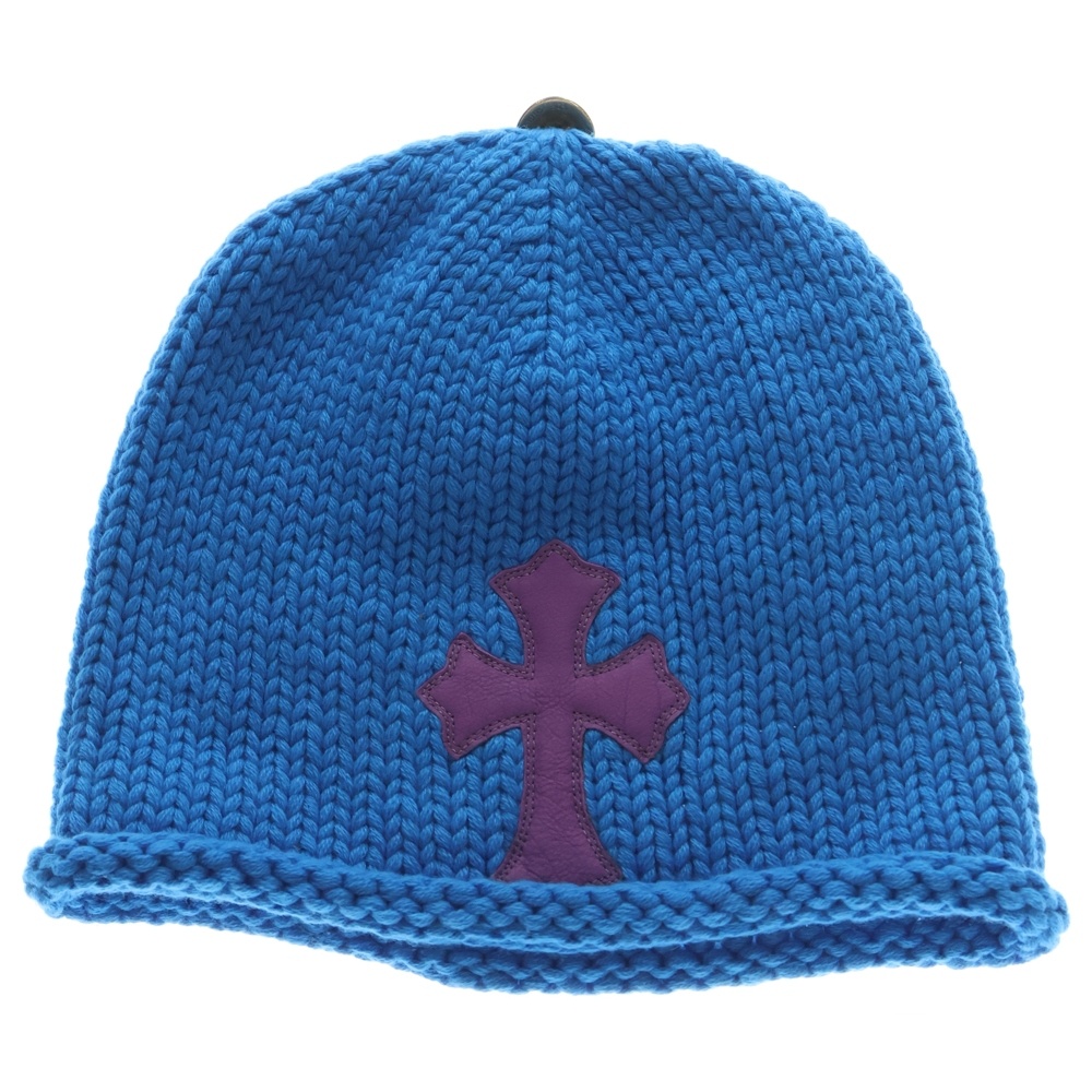 BEANIE CASH クロスパッチ付きカシミアビーニーニットキャップ Sランク