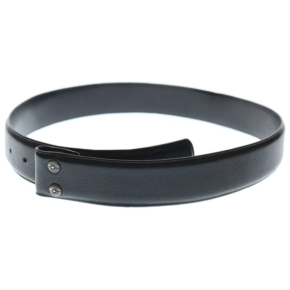 1.5 STRAP 1.5inchスクロールレーベルリベッツ レザーベルト Bランク