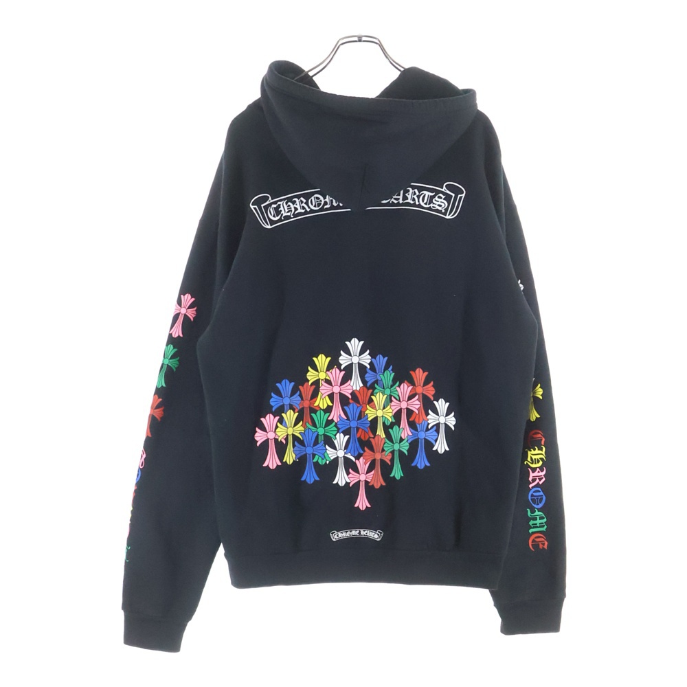 MLTCOL CEM CRS HD ZIP マルチセメタリー クロスプリント ジップパーカー ブラック マルチカラー コットン Aランク