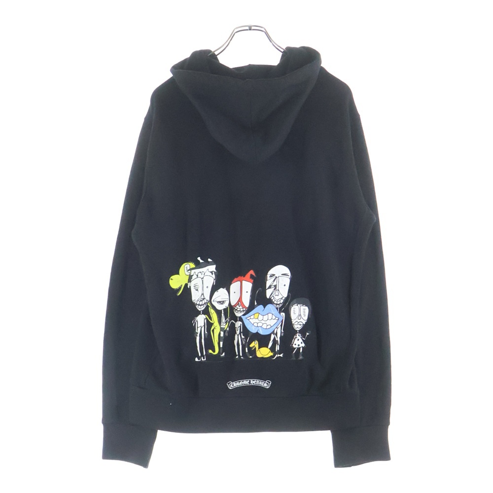 ×MATTY BOY バックプリントダガージップアップパーカー ブラック Bランク