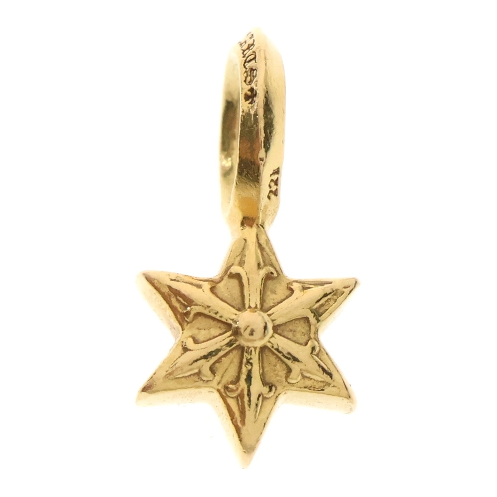 22K STACK STAR V2 スタースタックチャーム ペンダントトップ ゴールド BCA405 Bランク