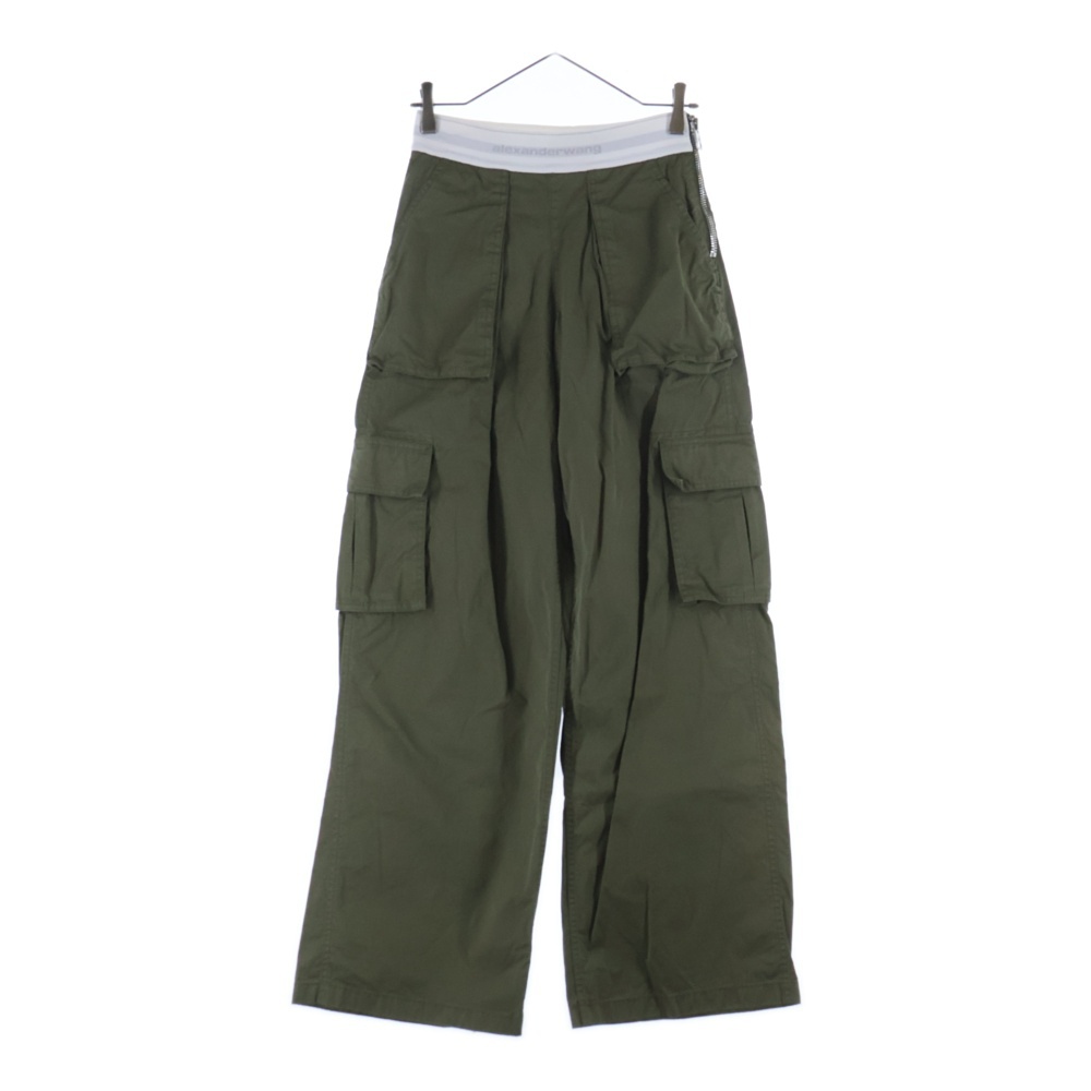 Mid Rise Cargo Rave Pants ウエストロゴ カーゴパンツ カーキ 1WC2244724 Aランク