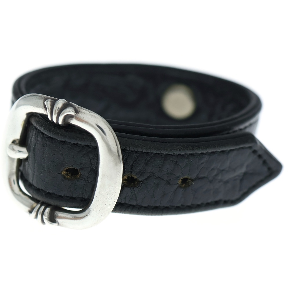 GUNSLINGER ガンスリンガー クロスボール レザーブレスレット ブラック/シルバー BCA146 Aランク