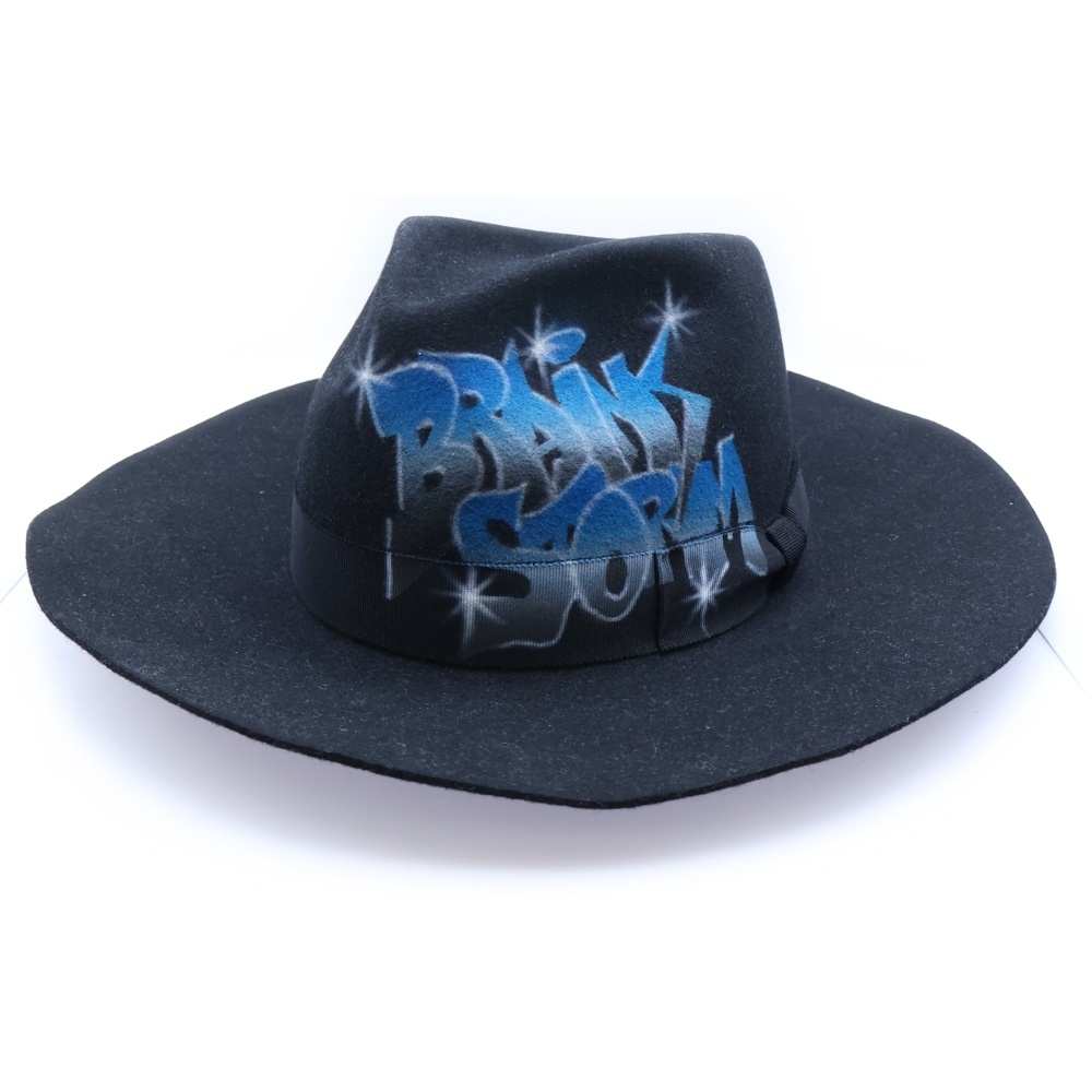 23SS BRAINSTORM GRAFFITI HAT ブレインストーム グラフィックハット 帽子 ブラック MMSS-OJ0223 Sランク