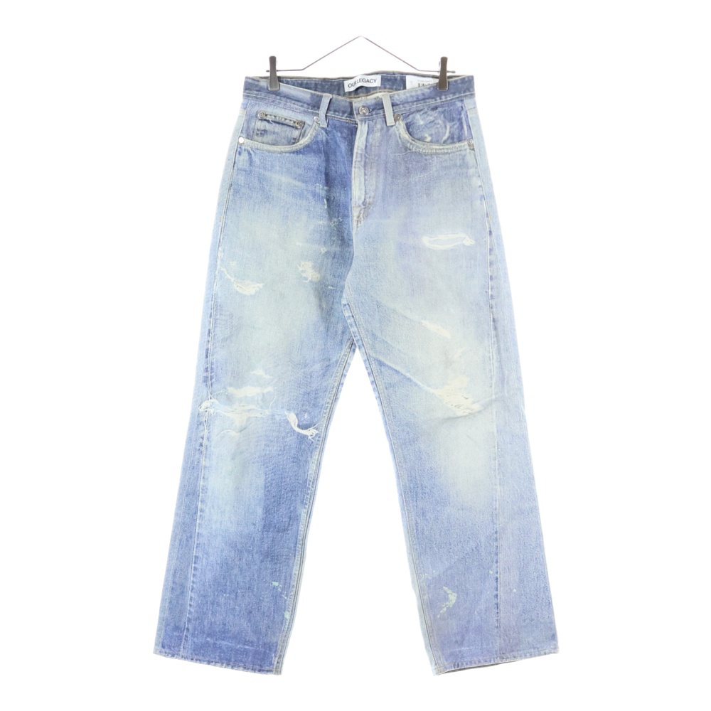 THIRD CUT (DIGITAL DENIM PRINT) サードカット デジタルプリント デニムパンツ インディゴ Bランク