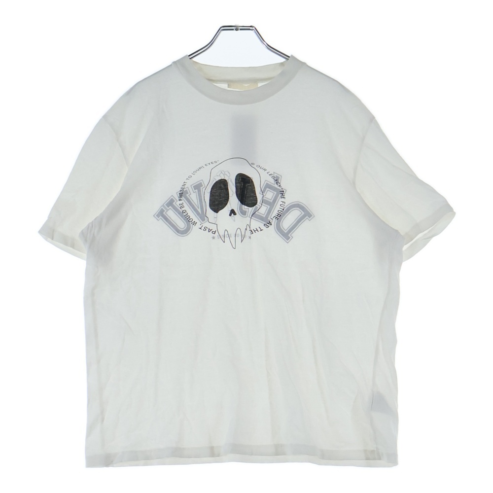 フロントロゴデザイン クルーネック カットソー 半袖Tシャツ ホワイト M2226BMDP Bランク