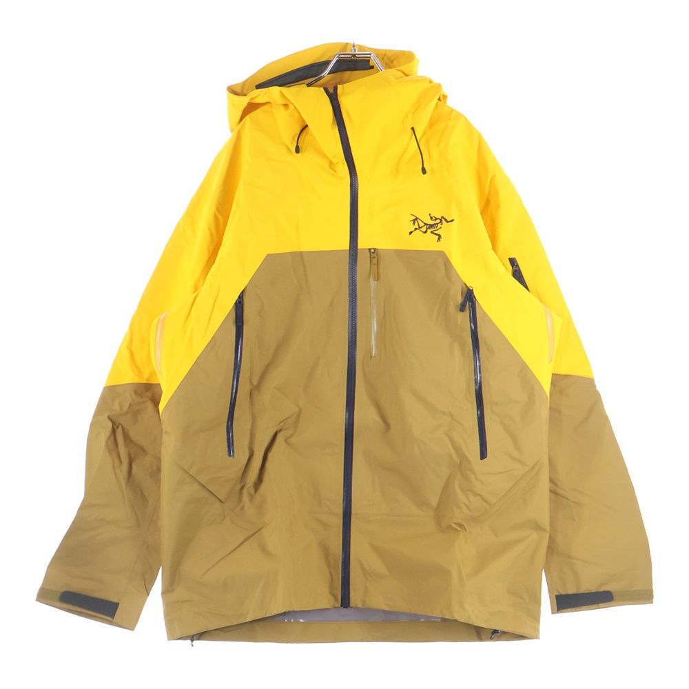 RUSH JACKET GORE-TEX ラッシュ ゴアテックス フーデッドマウンテンジャケット イエロー/ブラウン X000007149 Sランク