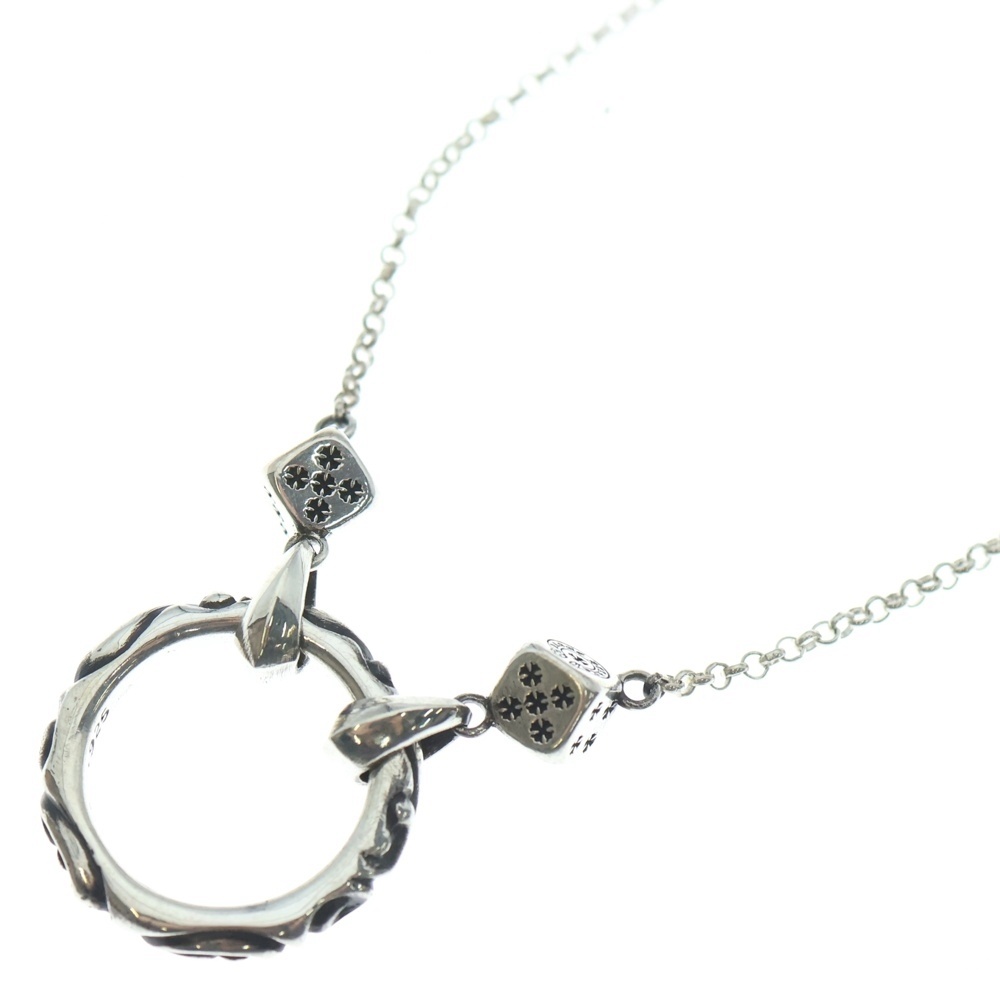 EYWR LOOP DICE DBL アイウェア ループ ダイス ダブル シルバー ネックレス シルバー Bランク