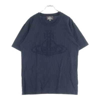 オーブ刺繍 クルーネック半袖Tシャツ カットソー ブラック 219038 5113 Bランク
